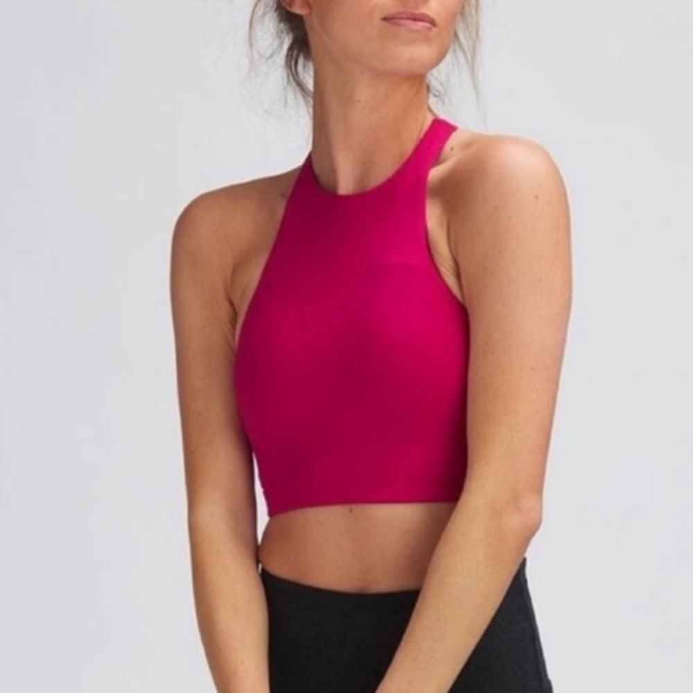 Backcountry Sangria Pink Women's Mesh Back Bra Top Size M Style # W677